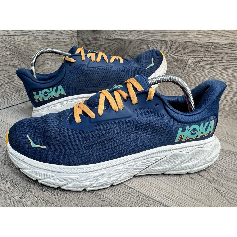 Hoka One One Arahi 7 Shoes Mens 9.5 D Blue Comfort Running Walking Sneakers
